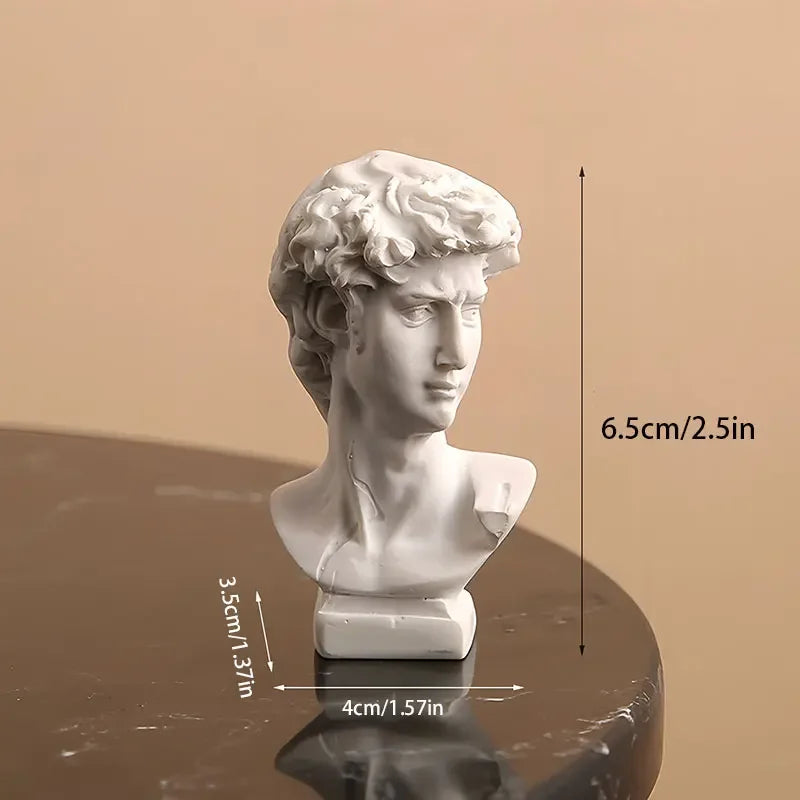 Beeldje van Griekse en Romeinse zonnegod in hars, 5,5-7 cm, decoratief kunstobject 10