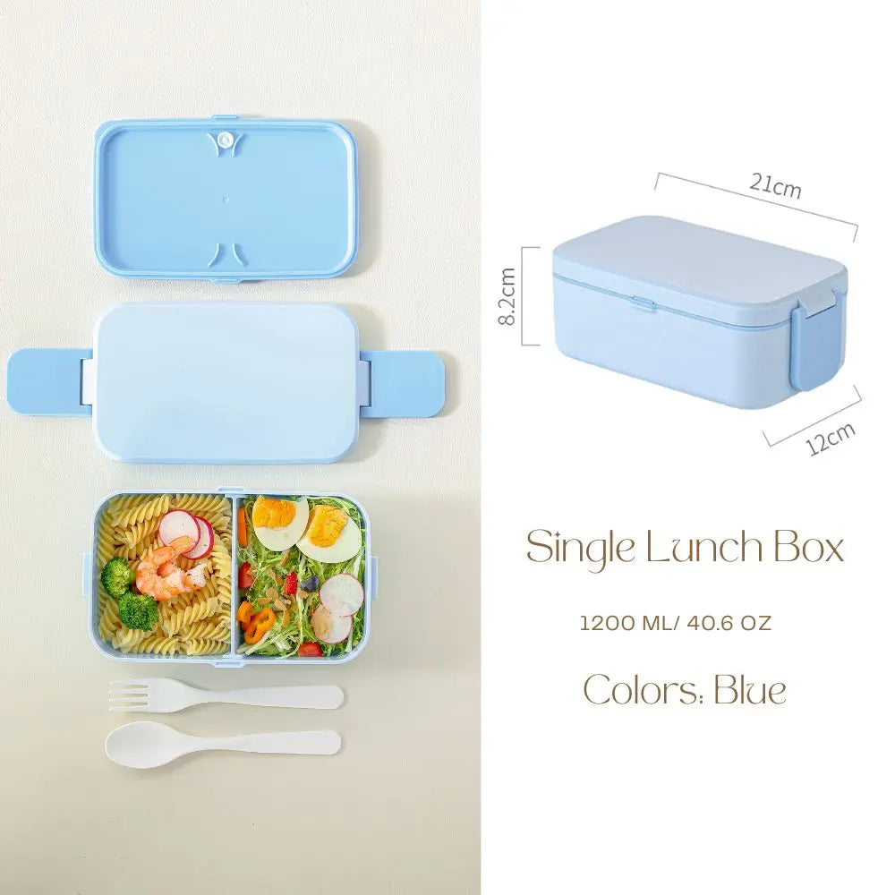 Bentobox voor kinderen – 2 lagen met 1780 ml inhoud en bestek 0