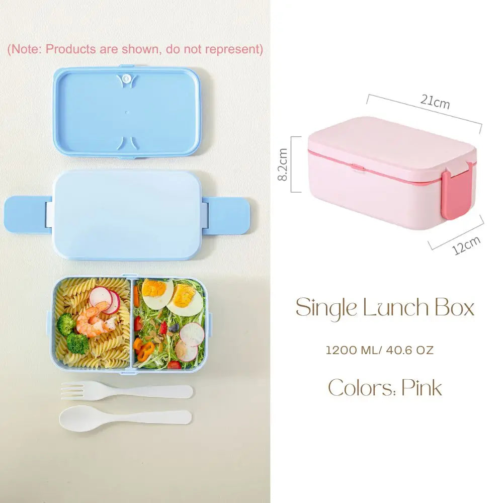 Bentobox voor kinderen – 2 lagen met 1780 ml inhoud en bestek 15
