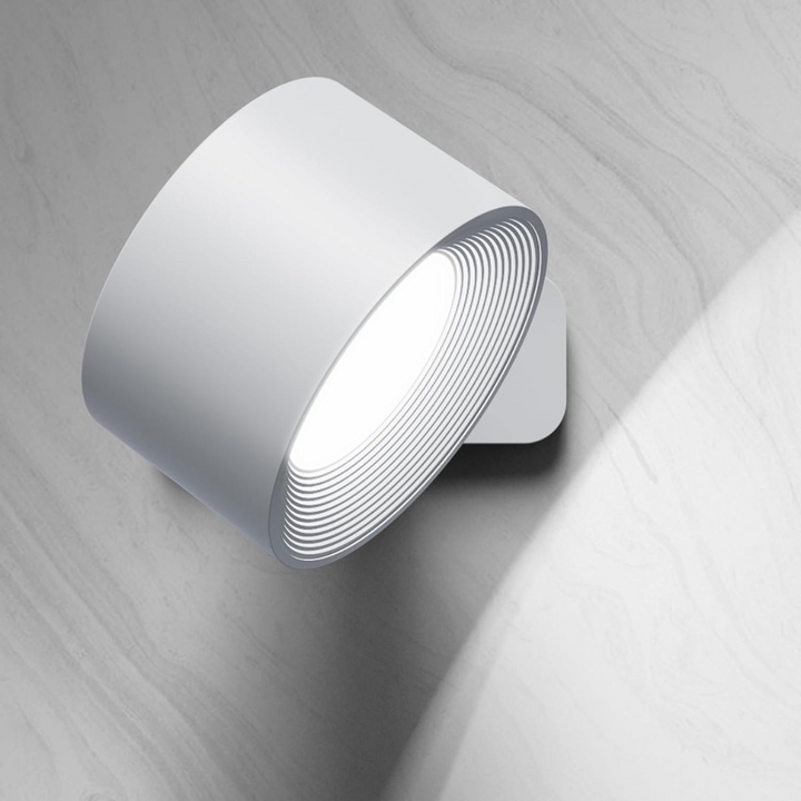 LumaSphere Draadloze Wandlamp – USB-Oplaadbaar, 360° Draaibaar &amp; Touch Bediening LED Verlichting