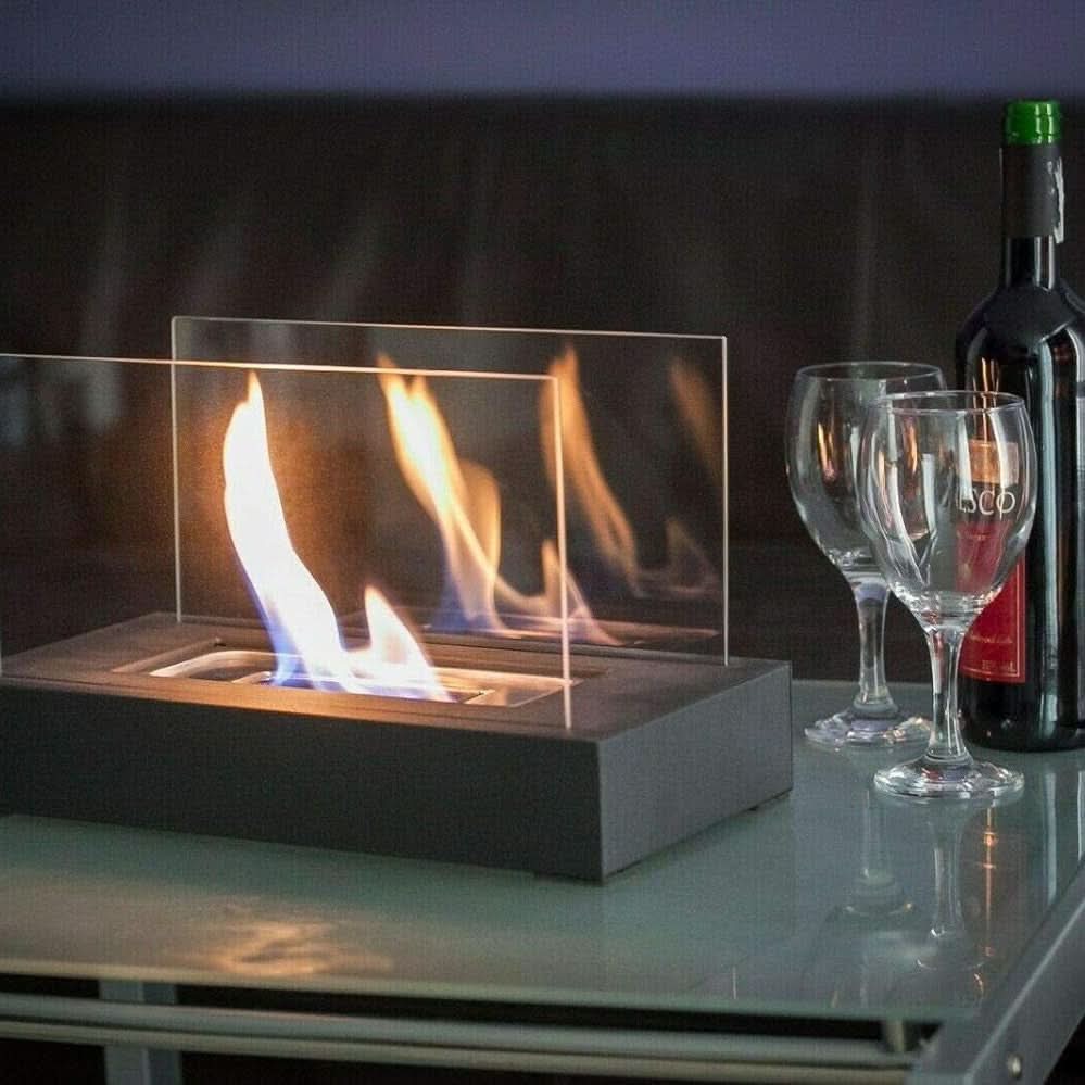 Bio Ethanol Tafelhaard - Draagbare Tafelhaard Voor Binnen en Buiten, Stijlvol en Rookvrij 3