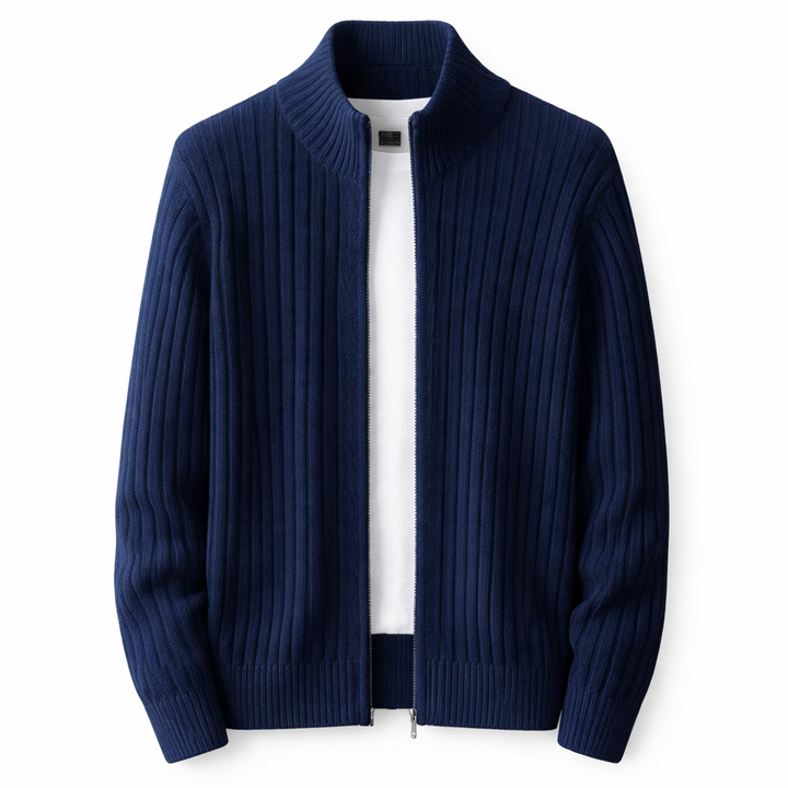 Gilet homme slim à fermeture éclair – polyester stretch léger pour un style quotidien moderne