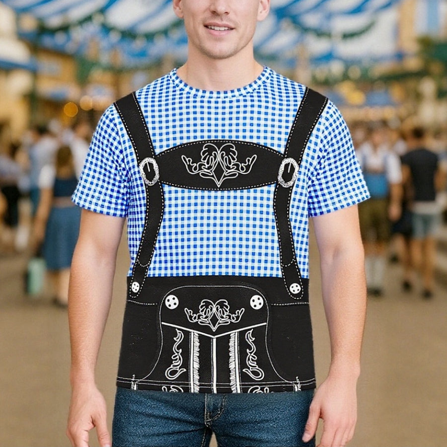 Bavaro – Samarreta amb estampat de Lederhosen – El teu outfit per a festa de la cervesa i Oktoberfest