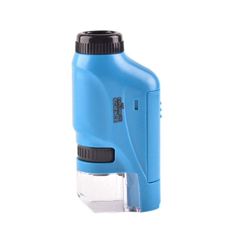 Microscopio Optivon Kidscope – Illuminazione LED, Design Portatile e Durevole per Giovani Esploratori