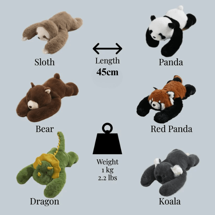 Peluche de animal de felpa – Brazos largos que se envuelven a tu alrededor y suave piel sintética