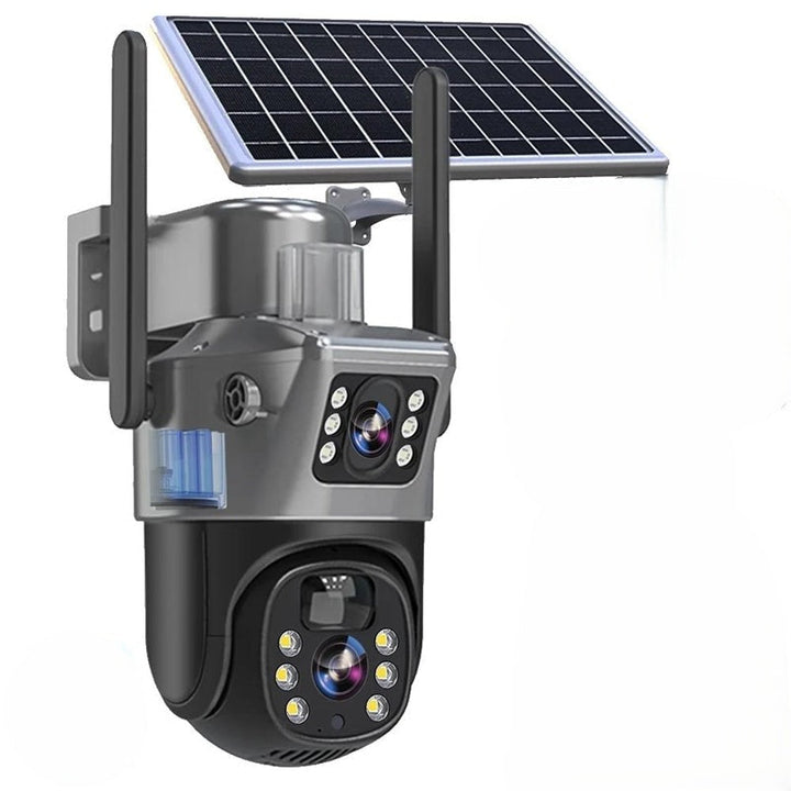 SolarisCam – câmara de segurança 4K sem fios &amp; 360° com painel solar