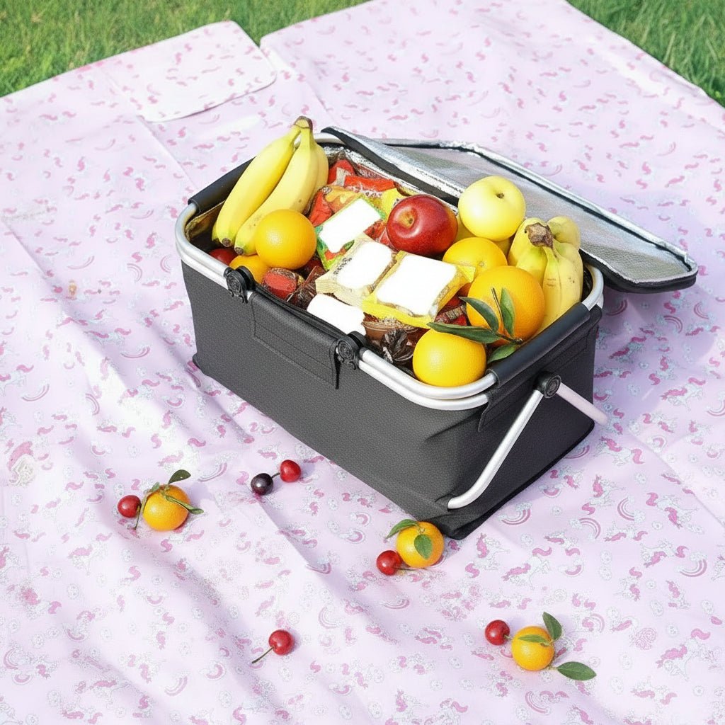 CARRYVA – Opvouwbare picknickmand met ruime inhoud van 18 liter en een praktische opvouwfunctie 4