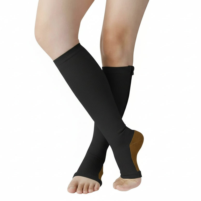 CIRCULARELIEF – Compressiekousen met ritssluiting voor ondersteuning en verlichting 2