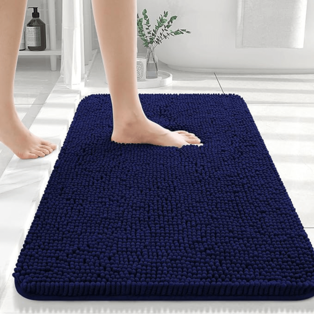 COZYBATH – Soft, non-slip chenille bath mat for daily use in the bathroom Vestragear