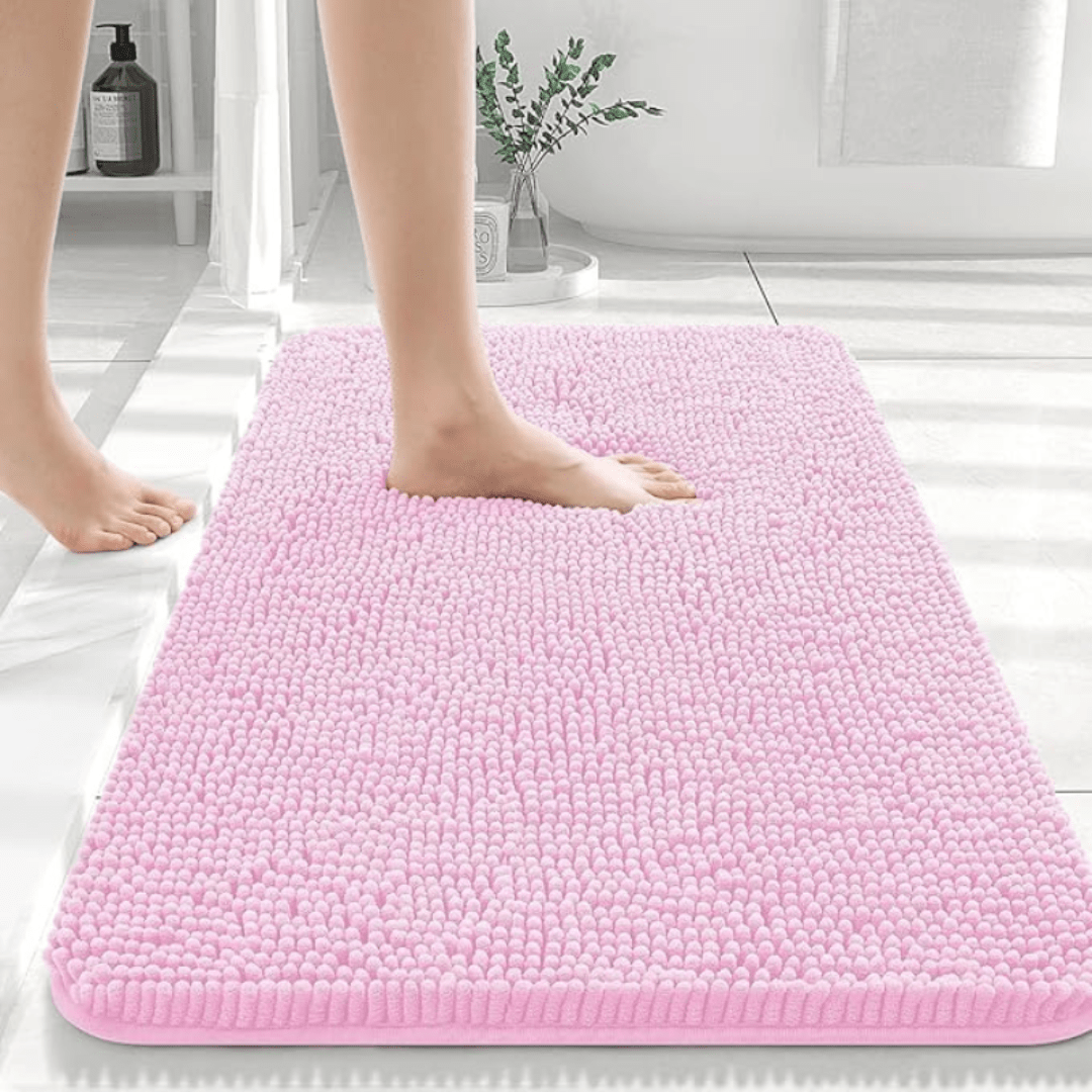 COZYBATH – Soft, non-slip chenille bath mat for daily use in the bathroom Vestragear