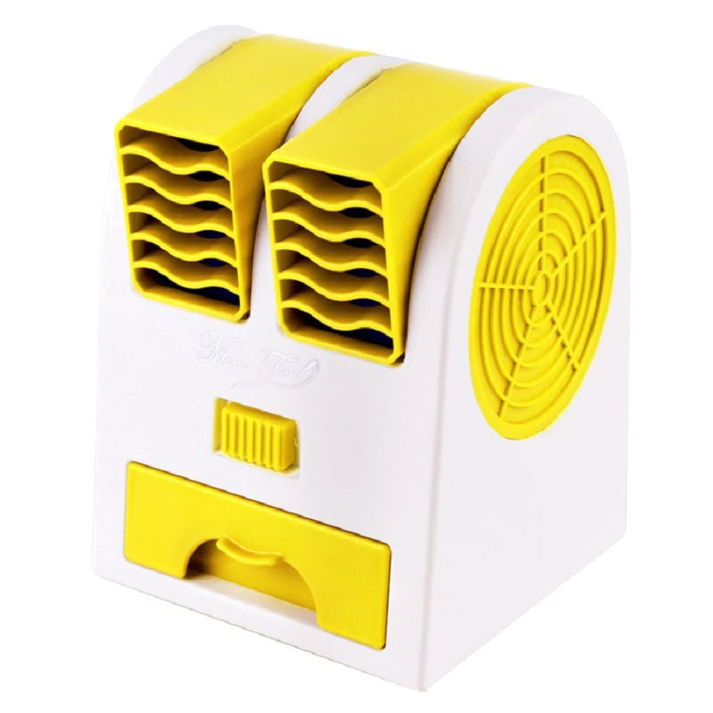 COOLBREEZE – Mini-airconditioner met USB-aansluiting, stille werking en dubbele luchtuitlaat. 0
