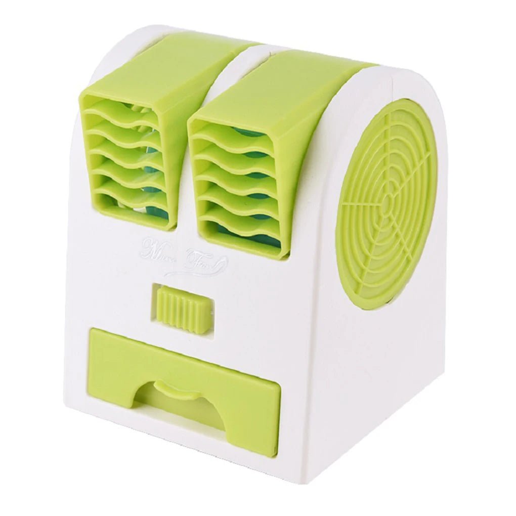 COOLBREEZE – Mini-airconditioner met USB-aansluiting, stille werking en dubbele luchtuitlaat. 9