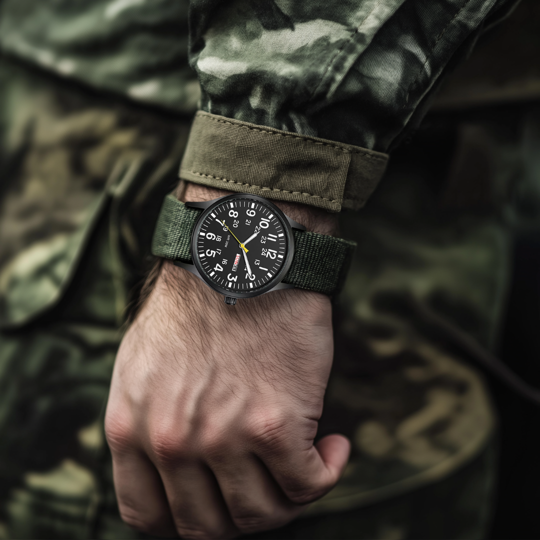 Durano – Reloj de hombre para exteriores 100m resistente al agua con cristal de zafiro