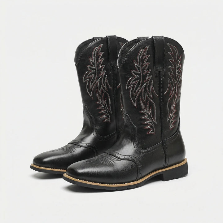 Calf-Length Cowboy-Style Boots - Claude 0
