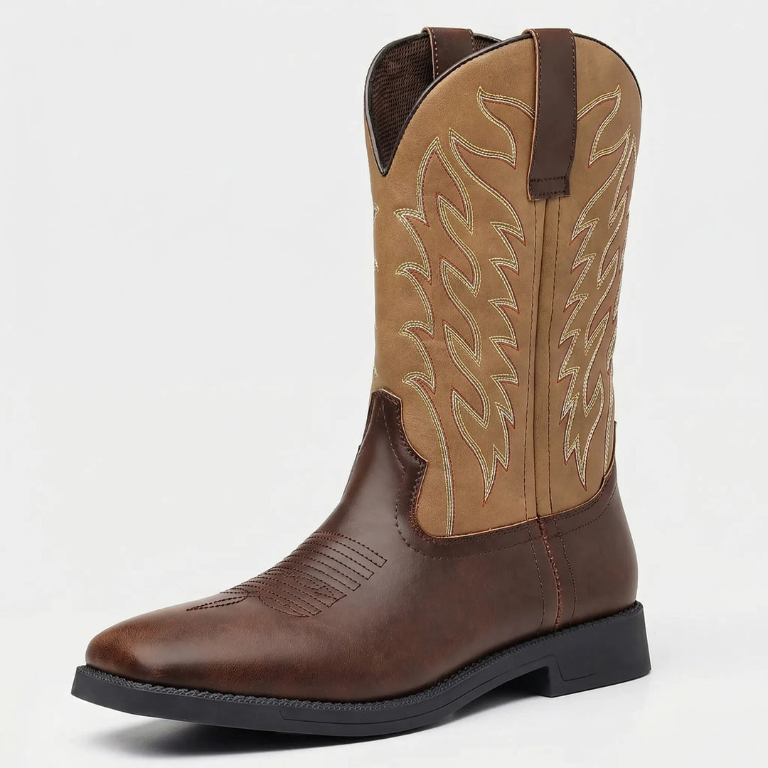 Calf-Length Cowboy-Style Boots - Claude 4