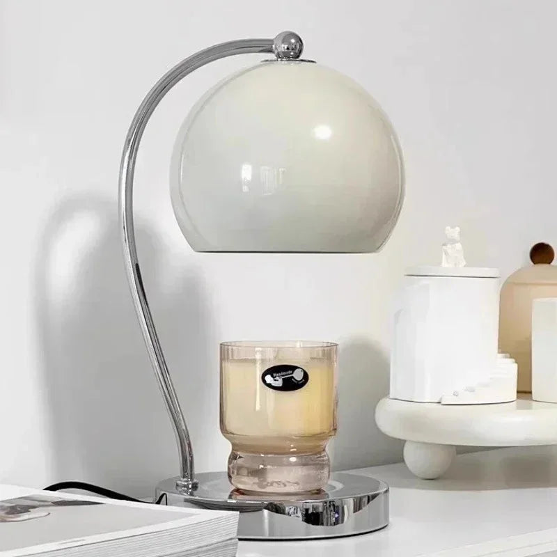 Candle Warmer Lamp with Metal Frame for Cozy Ambient Lighting, Safe and Multifunctional 1