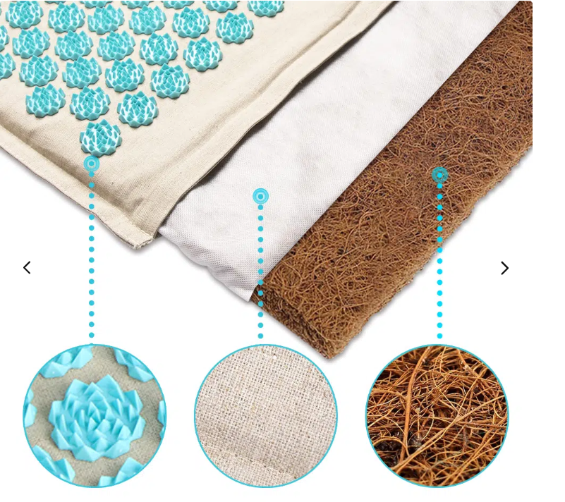 Acupressuurmat met Kussen en 5500 Drukpunten – De Florapress Ontspanningsset Vestragear