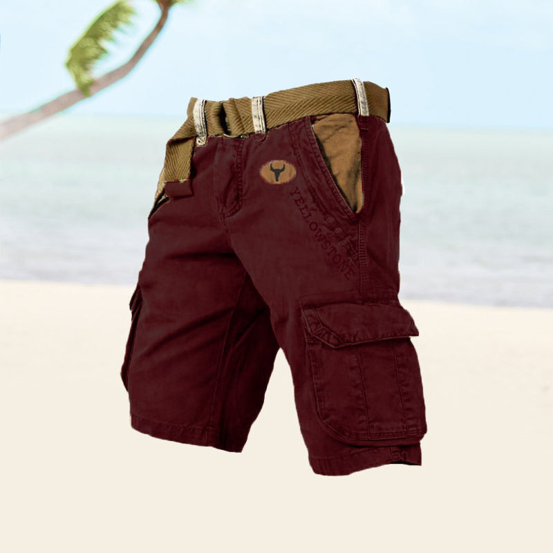 Cargoshorts Heren van Katoen met 6 Zakken en Comfortabele Pasvorm voor Buitenactiviteiten 1