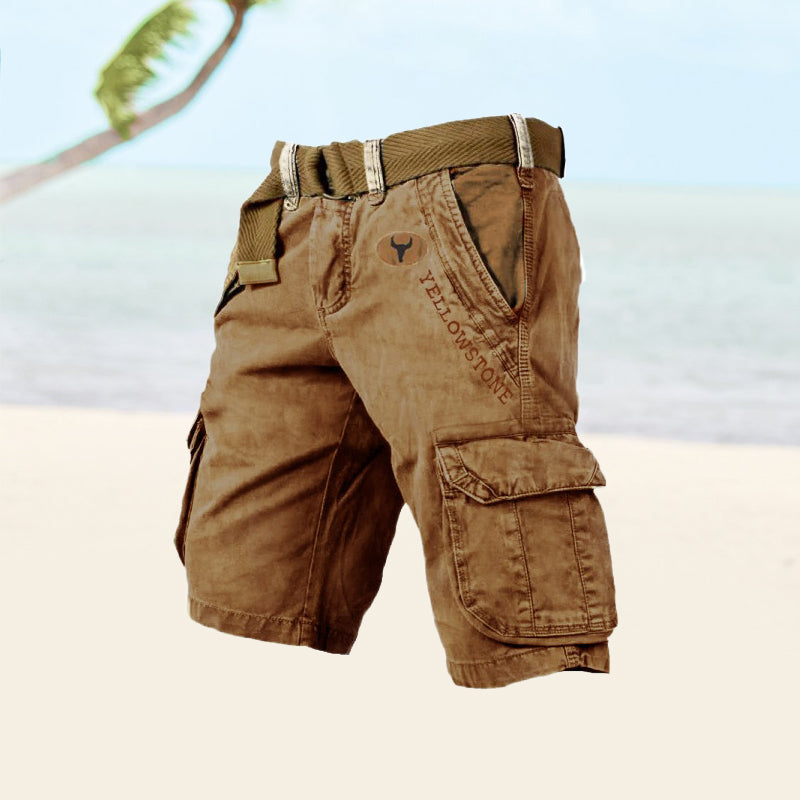 Cargoshorts Heren van Katoen met 6 Zakken en Comfortabele Pasvorm voor Buitenactiviteiten 3
