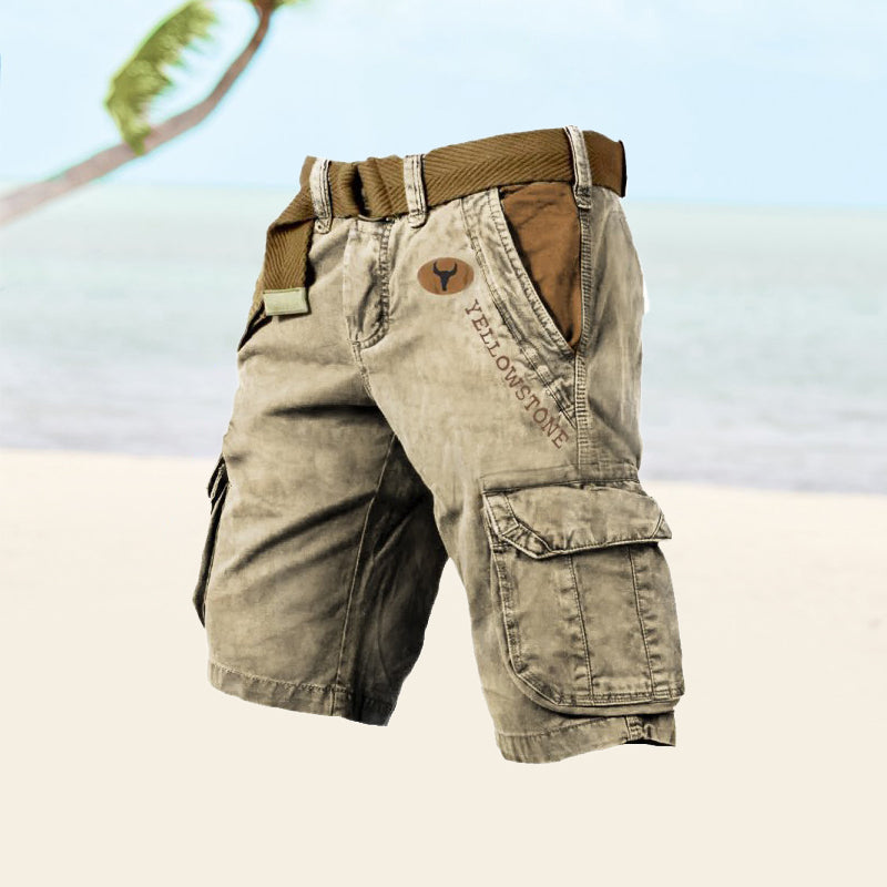Cargoshorts Heren van Katoen met 6 Zakken en Comfortabele Pasvorm voor Buitenactiviteiten 4
