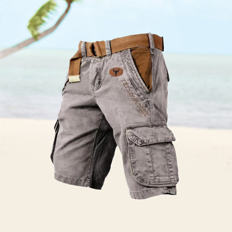 Cargoshorts Heren van Katoen met 6 Zakken en Comfortabele Pasvorm voor Buitenactiviteiten 8
