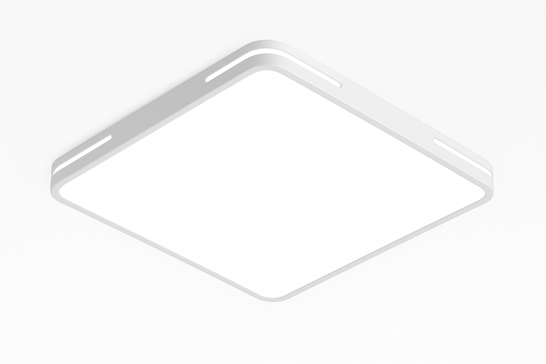 Lámpara de techo Lumora – Diseño cuadrado con LED de 36W, luz blanca fría brillante y protección IP44