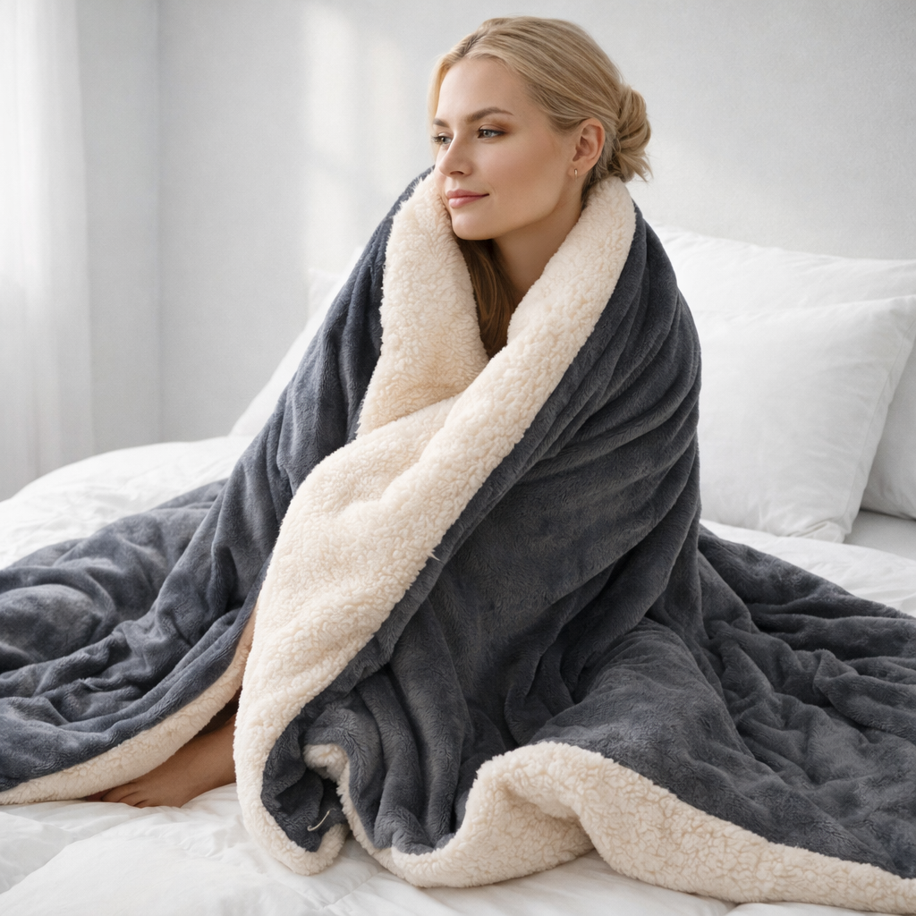 Manta Luxuosa Reversível Extra Macia | Interior Quente e Aveludado