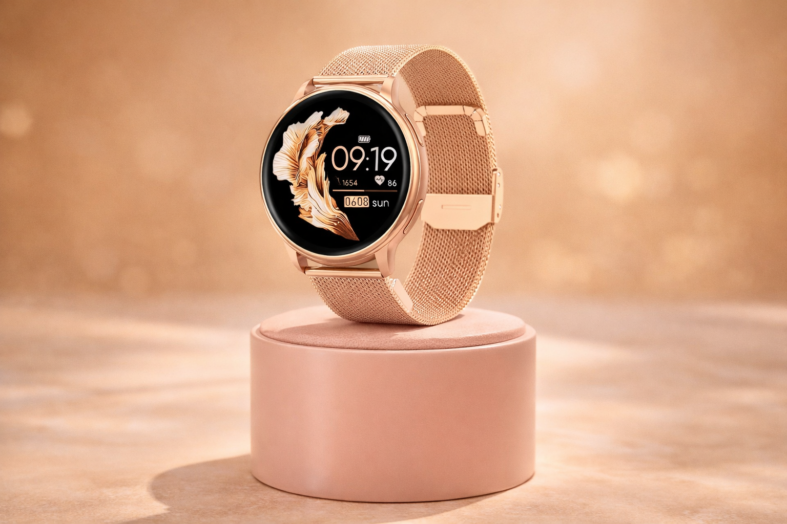 Montre intelligente – Montre en acier inoxydable, Bluetooth et longue autonomie
