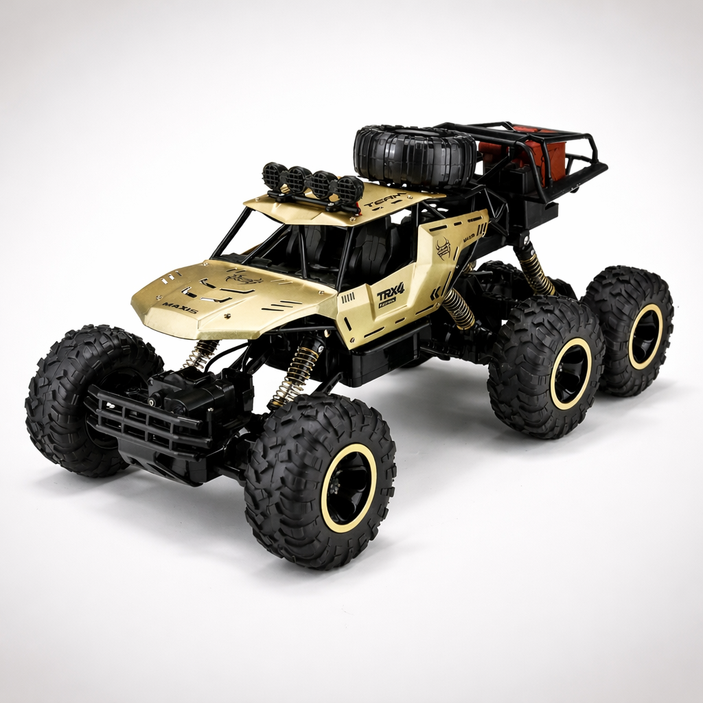 Camion Monstre Télécommandé – Traction 6 Roues Motrices, Grande Vitesse & Conception Tout-Terrain Robuste