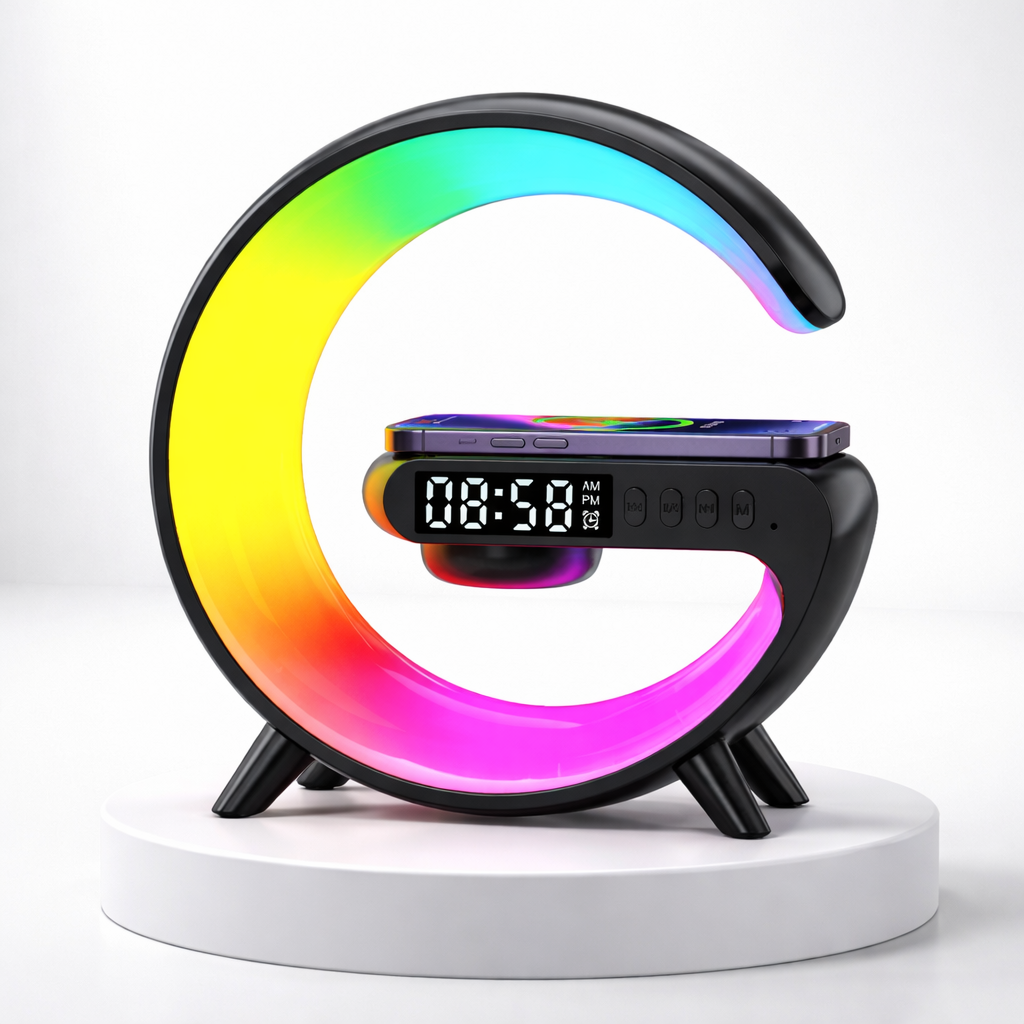 Lampada Sveglia Luce – Simulazione Alba & Ricarica Senza Fili