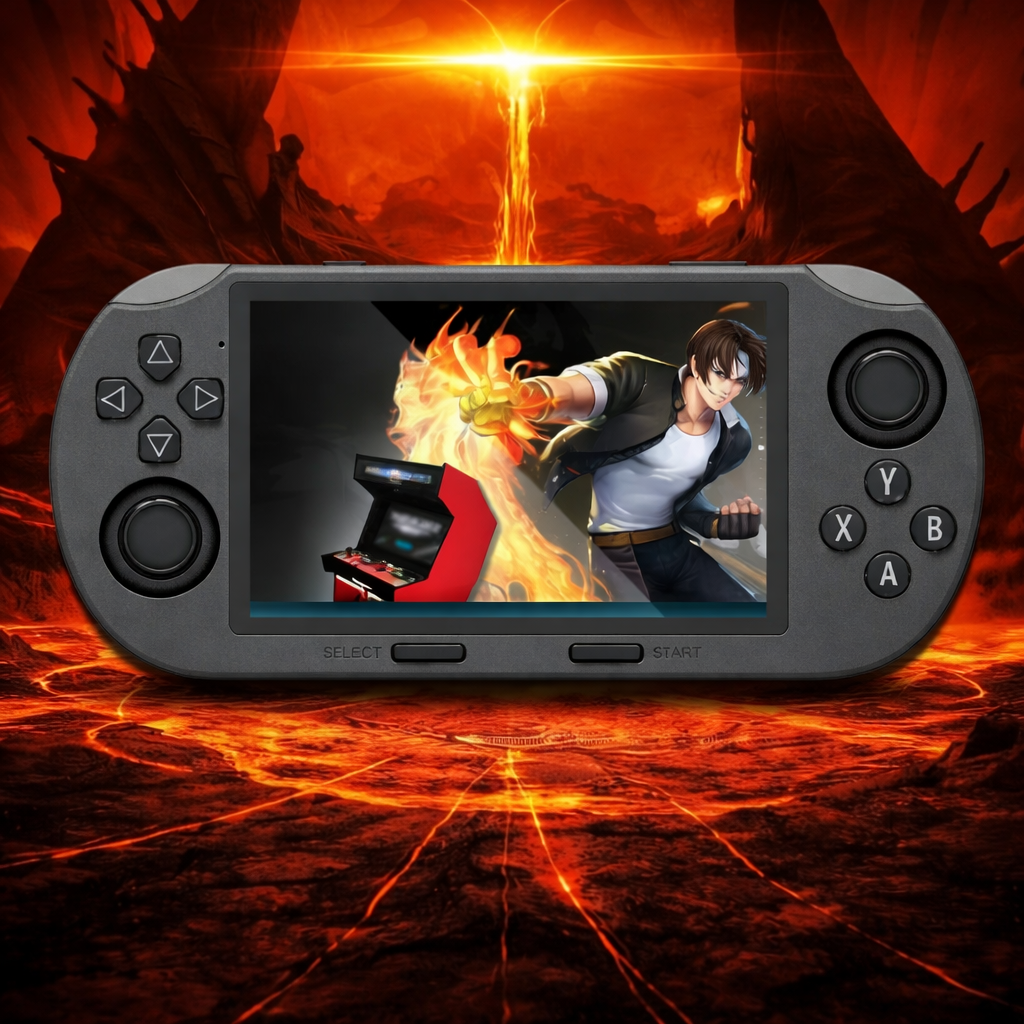 Console portatile retrò – 64GB, oltre 20.000 giochi e supporto per 2 giocatori