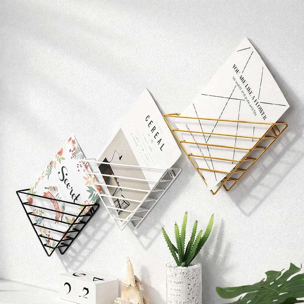 Wandrek – Metalen boeken- en tijdschriftenhouder met ruimtebesparend design Vestragear