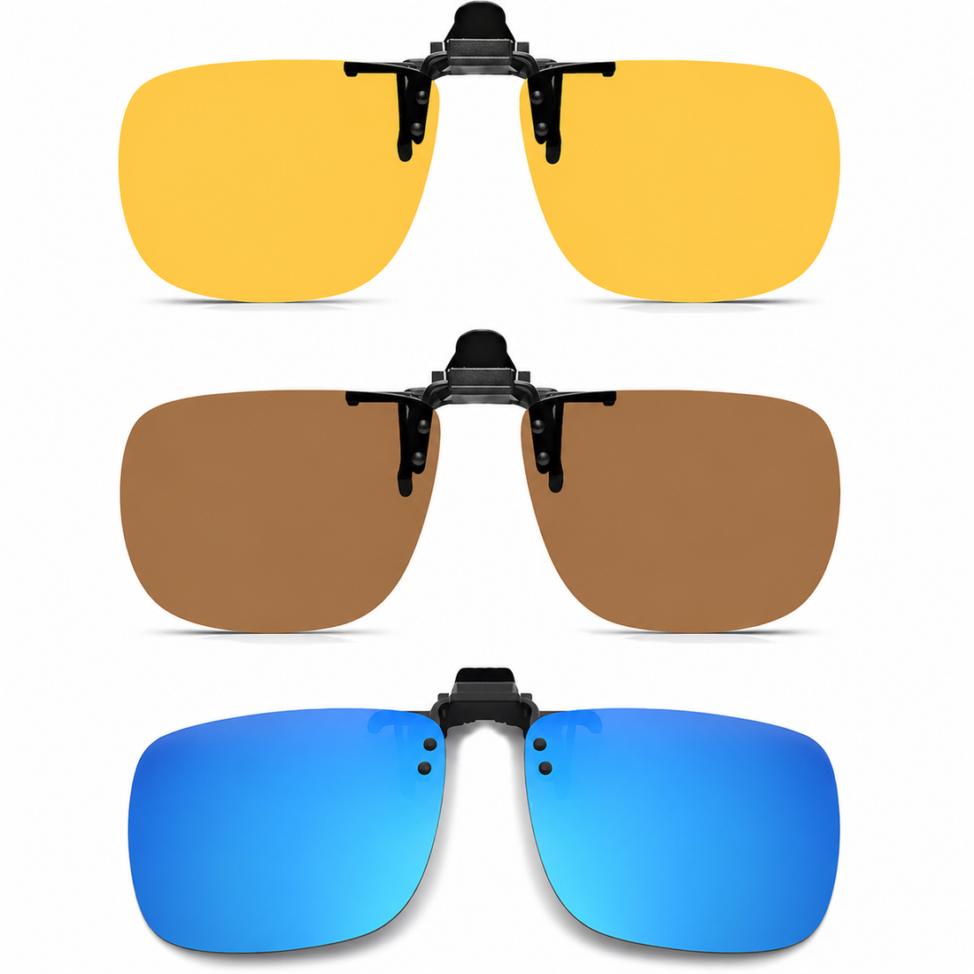 Zonnebril Clip-On – Gepolariseerde Brilclip met UV400 Filter en Opklapbaar Design Vestragear