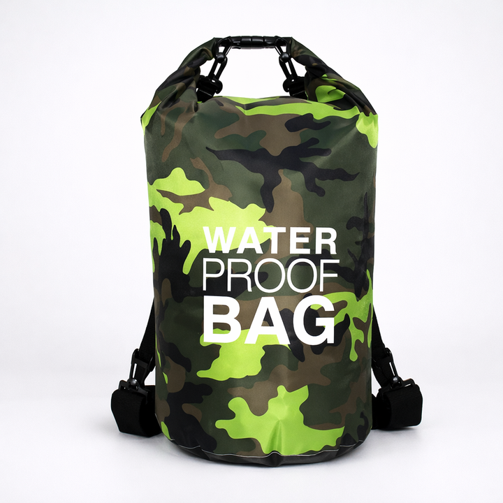 Sac à dos dry bag étanche – Matériau PVC et sangle d’épaule réglable
