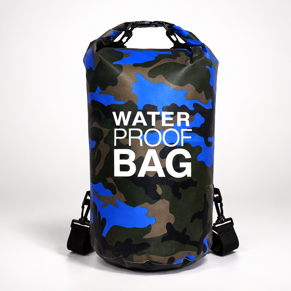 Sac à dos dry bag étanche – Matériau PVC et sangle d’épaule réglable