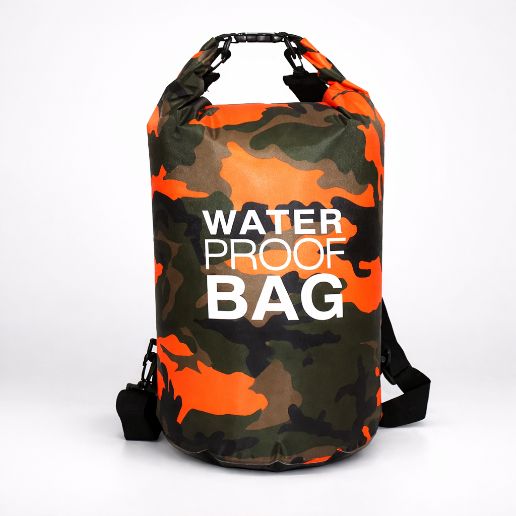 Sac à dos dry bag étanche – Matériau PVC et sangle d’épaule réglable
