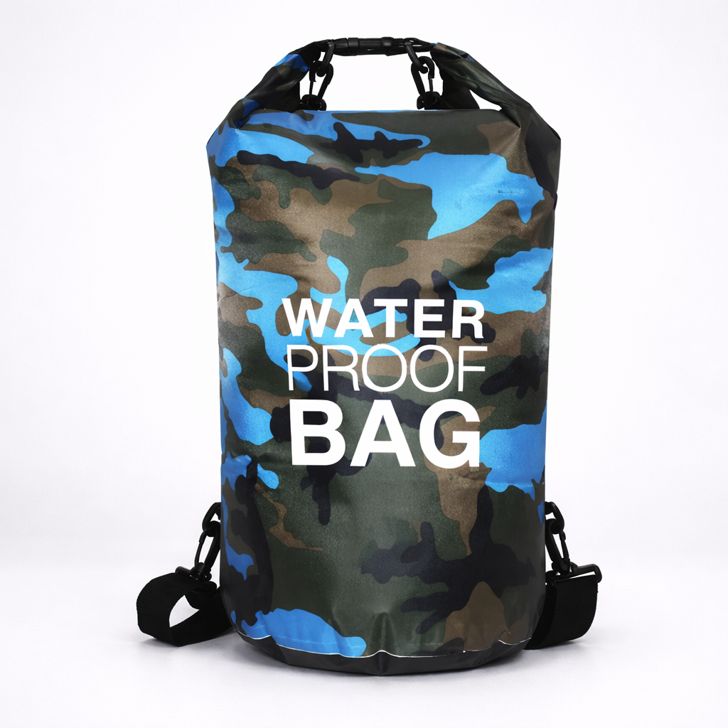 Sac à dos dry bag étanche – Matériau PVC et sangle d’épaule réglable