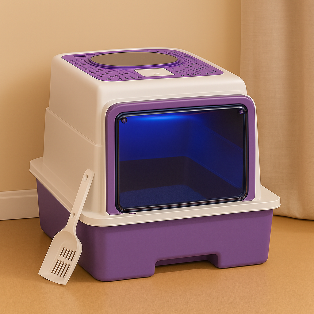 Purrify Haven – Lettiera per gatti autopulente automatica con sterilizzazione UV