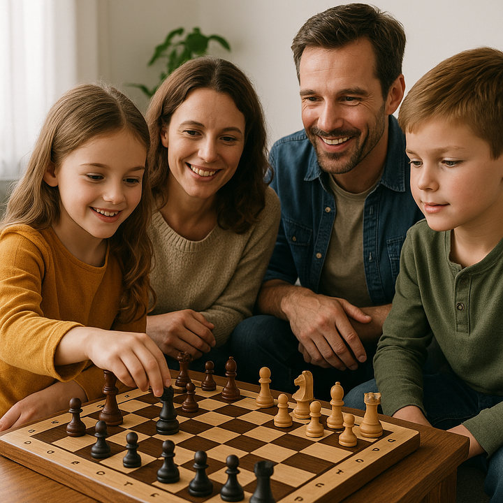 RoyalOak – Houten schaakset met opklapbaar bord &amp; opbergruimte