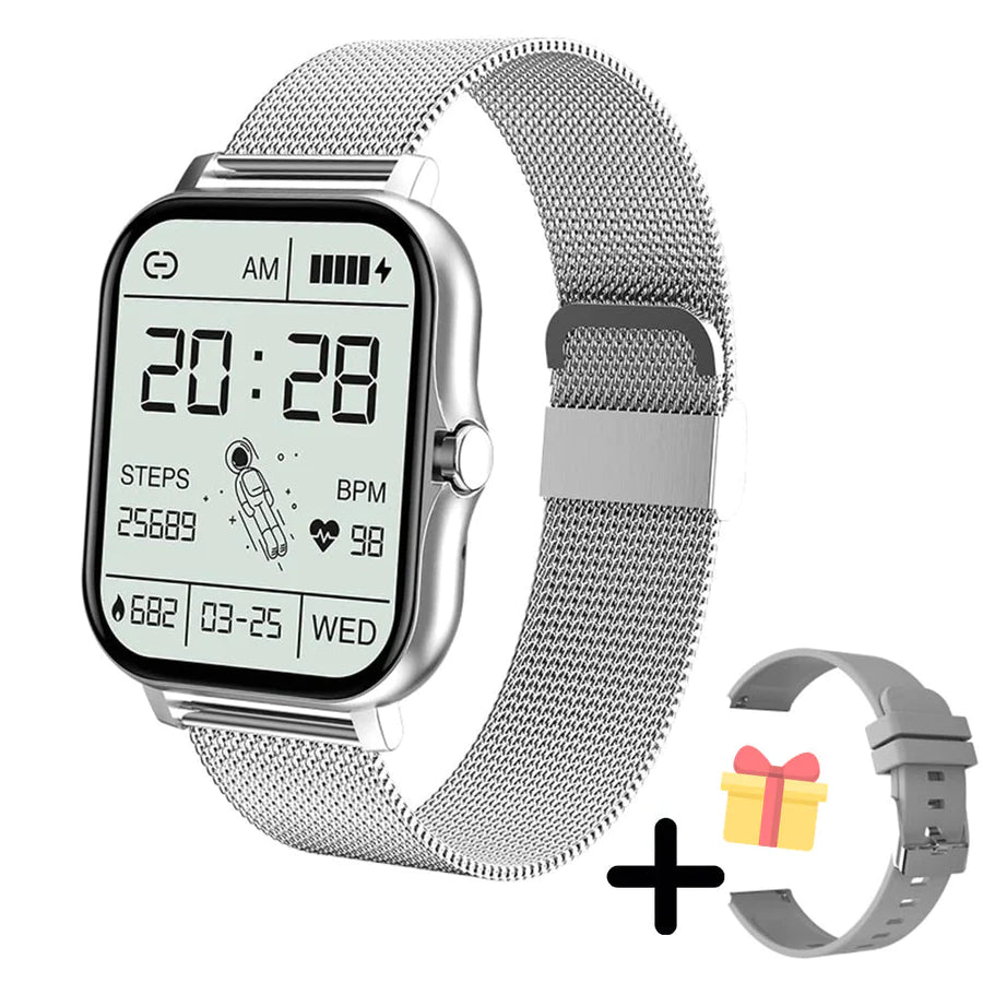 PulseTech Smartwatch 2.0 – Gezondheid, Sport &amp; Meldingen in Stijl