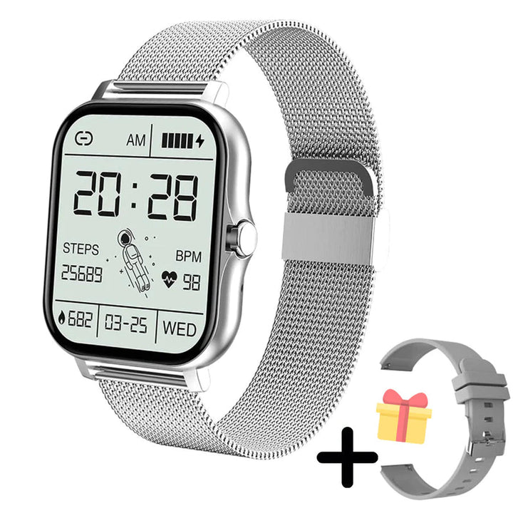 PulseTech Smartwatch 2.0 – Gezondheid, Sport &amp; Meldingen in Stijl