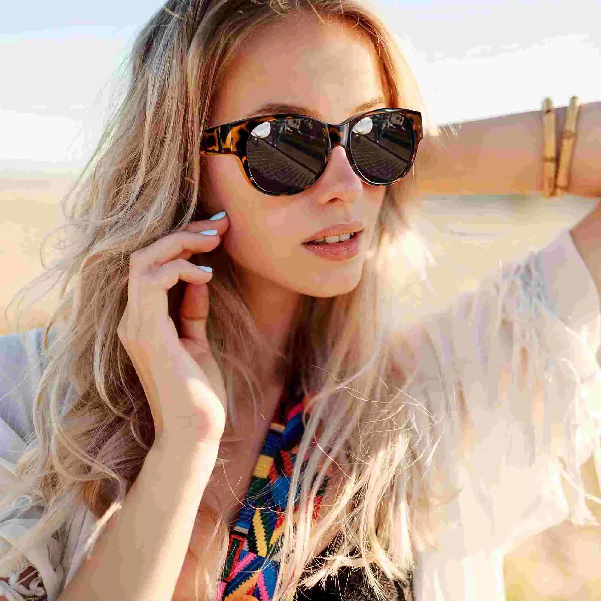 Clip-on zonnebrillen voor dames – Gepolariseerde UV400 overzetbril in cat-eye model 3