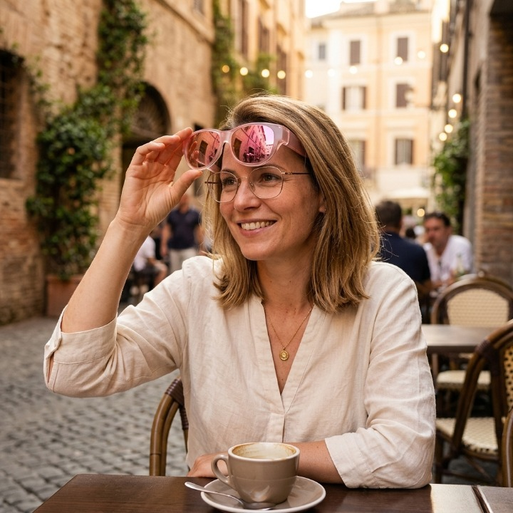 Clip-on zonnebrillen voor dames – Gepolariseerde UV400 overzetbril in cat-eye model 5
