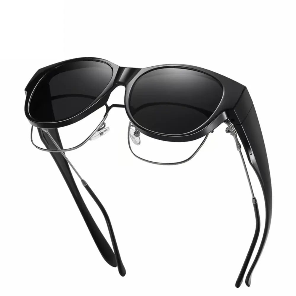 Clip-on zonnebrillen voor dames – Gepolariseerde UV400 overzetbril in cat-eye model 7