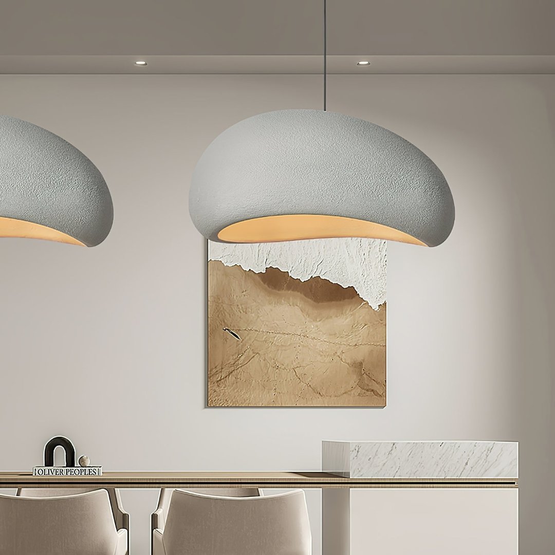 Lumora – Lámpara colgante vidrio y metal regulable – salón/comedor
