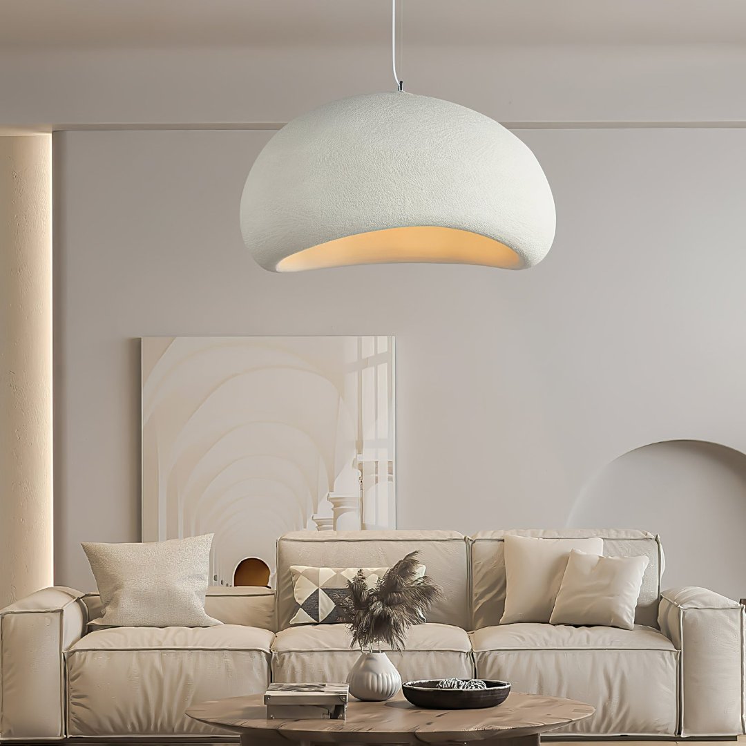 Lumora – Lámpara colgante vidrio y metal regulable – salón/comedor