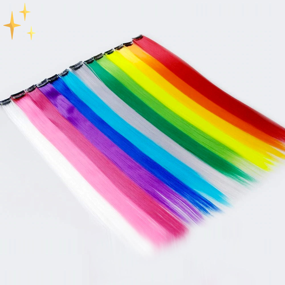 VivaLocks Clip-in Hair Extensions – 26 Regenboogstrengen van 50 cm