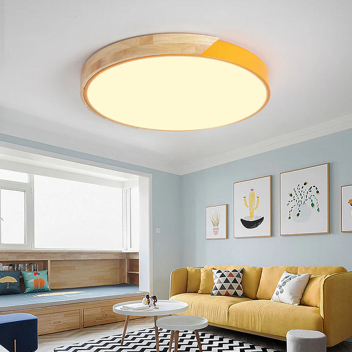 Coloria Plafondlamp – Ronde LED-Verlichting met Kleurrijke Afwerking en Modern Design