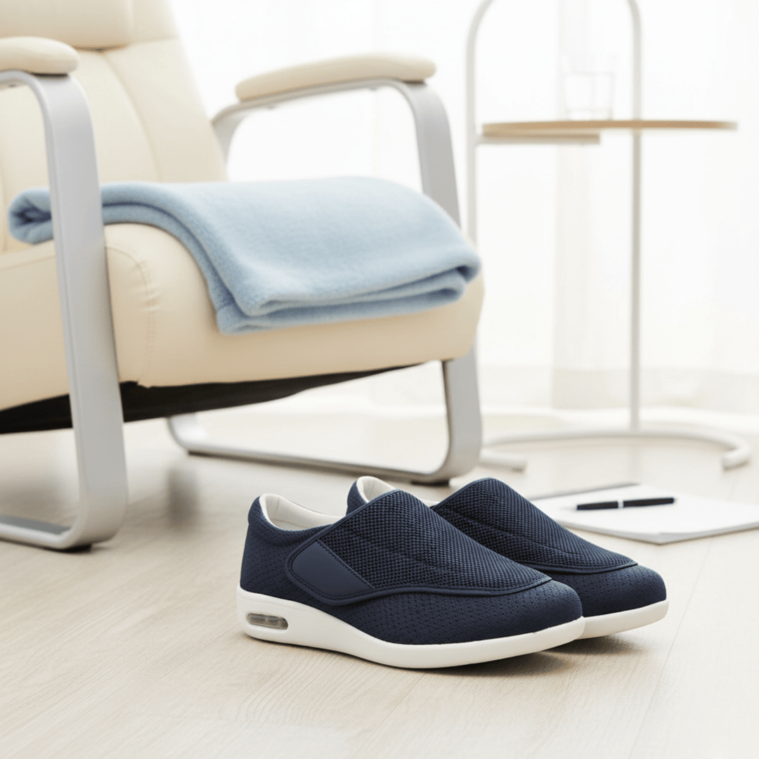ComfortFit | Diabetikerschuhe mit Memory-Schaum &amp; Zero-Drop-Design | Extra breite Passform für geschwollene Füße 2
