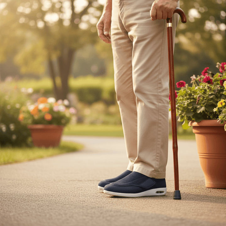 ComfortFit | Diabetikerschuhe mit Memory-Schaum &amp; Zero-Drop-Design | Extra breite Passform für geschwollene Füße 3
